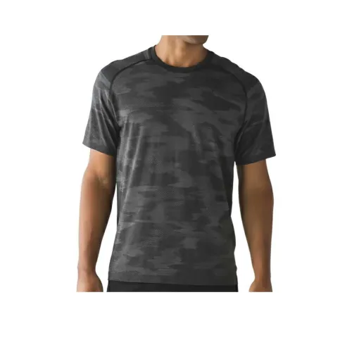 lululemon Metal Vent Tech Rockface T Рубашка Мужская Черная
