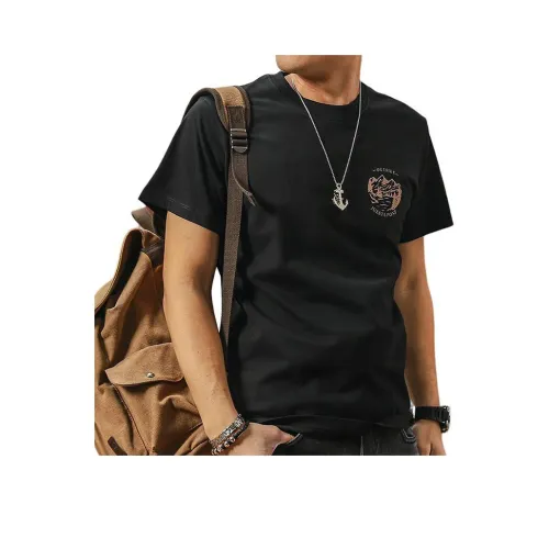 Seasonal Words T-Shirt Мужской Черный