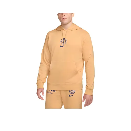 nike Мужская футбольная French Terry Пуловер Толстовка Толстовка Мужская Земляной Желтый