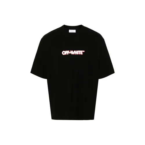 Off Белый Черный Мужские T-рубашки