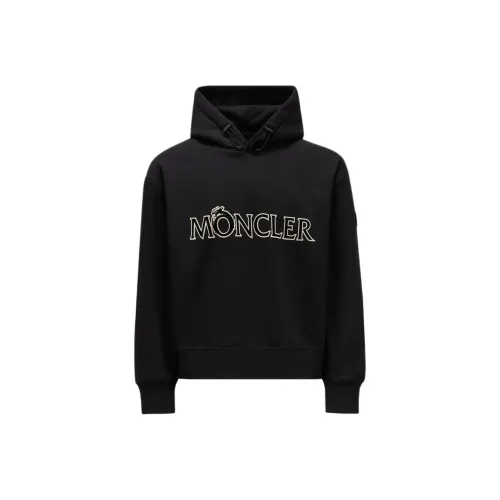 Moncler SS24 Свитшот Мужской Черный