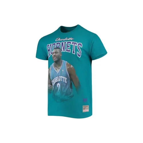 NBA Mitchell Ness Larry Johnson T-Shirt Мужской Зеленый