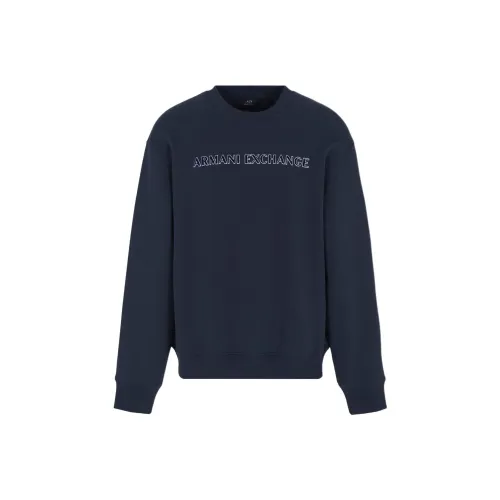 ARMANI EXCHANGEAE FW24 Свитшот Мужской Морской Синий