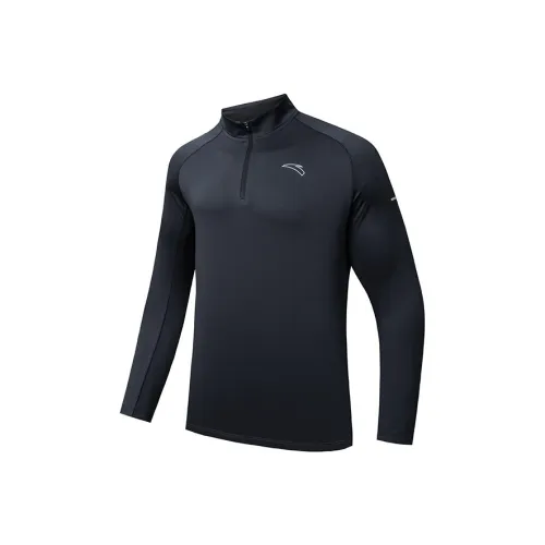 ANTA Running Collection Бег Т-Рубашка Мужская Индиго Чернильно-Серый