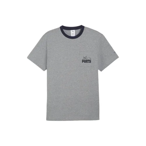 PUMA Серый Мужской T-Рубашки