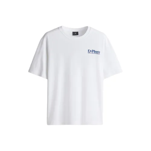 H M T-Shirt Мужской Белый Explore