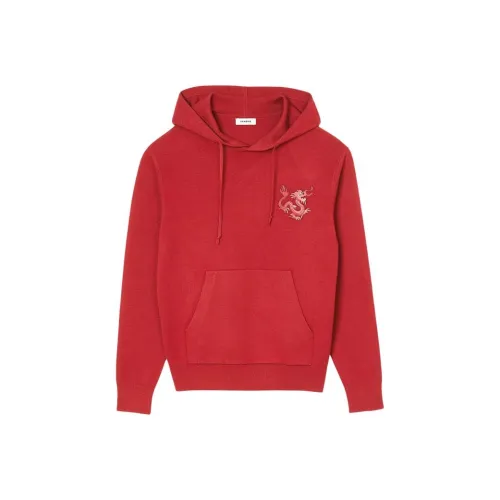 SANDRO Year of the Dragon capsule series Красный Унисекс Толстовки