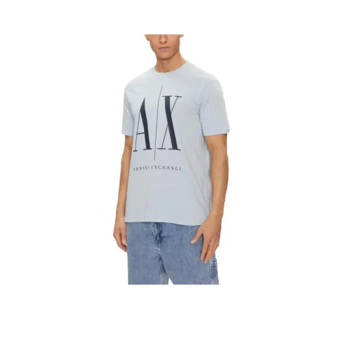 ARMANI EXCHANGEAE T Рубашка Мужская Светло-Синяя