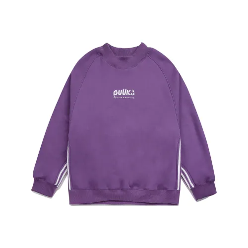 Guuka Пыльно-фиолетовый Унисекс Свитшоты