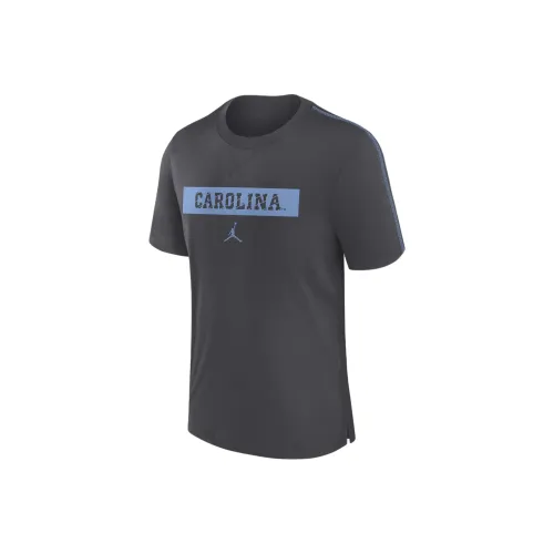 Джордан Северная Каролина Tar Heels Sideline Игрок Dri Fit T-рубашка Мужская Серый