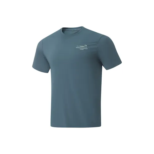 LINING Fitness Series T-Shirt Мужской Темно-Синий