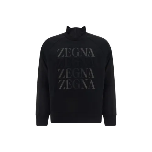Ermenegildo Zegna Черные Мужские Толстовки