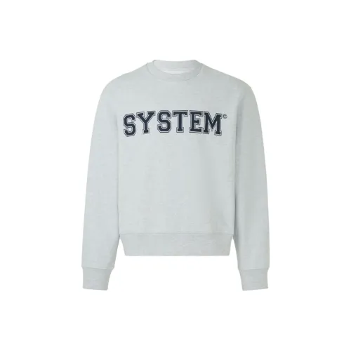System Темно-серый Унисекс Свитшоты