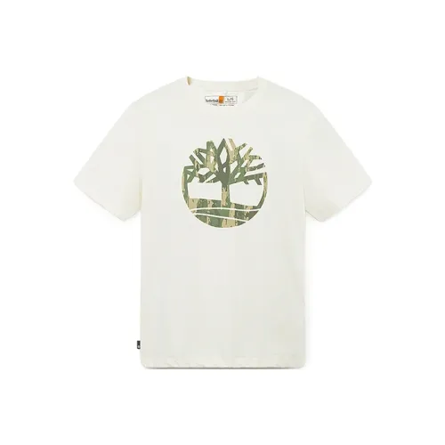 Timberland T-Shirt Мужская Винтажная Белая
