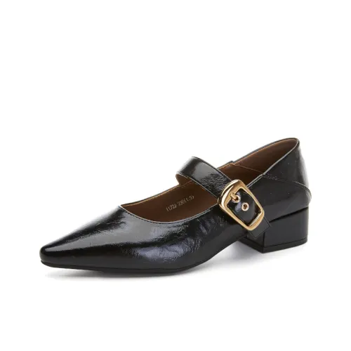 YOUYUSHI Грубый каблук Мэри Джейн Женские обувь