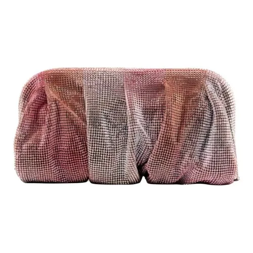 BENEDETTA BRUZZICHES Rhinestone Mesh Clutch Women's Pink