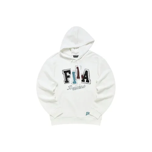 FILA FUSION Baseball серия Толстовка Мужской Стандартный Белый