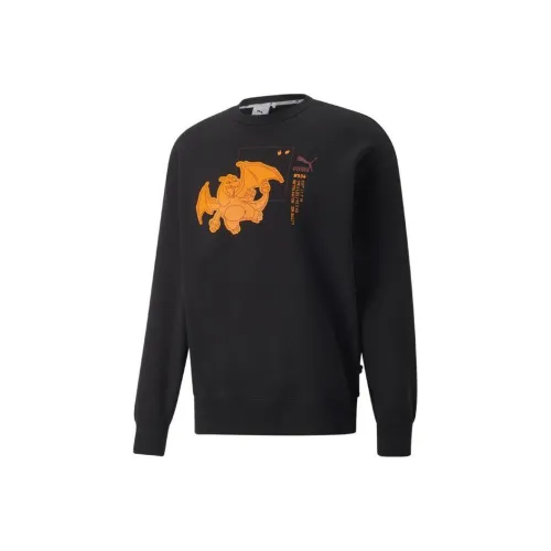 PUMA X POKEMON Co Бренд Series Черные Мужские Толстовки