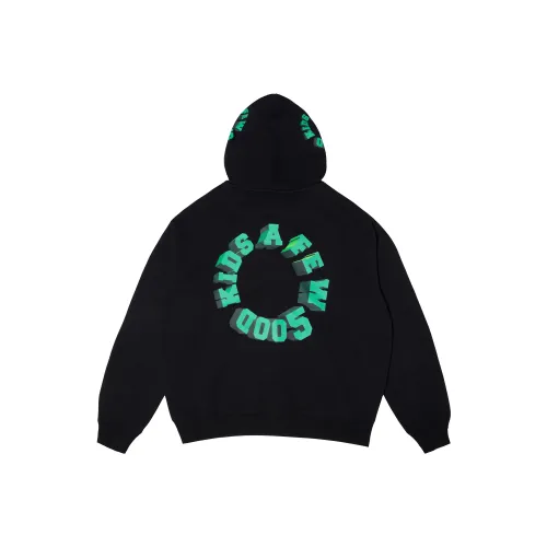 AFGK совместный бренд FW22 С капюшоном Свободный крой Кардиган Толстовка Унисекс Черный