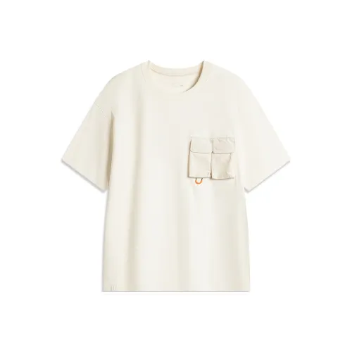 LINING Sports Trend Series T Рубашка Мужская Экрю