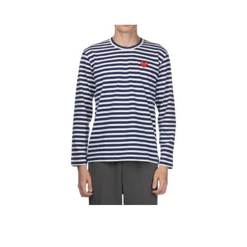 CDG Play Синий Мужской T-Рубашки