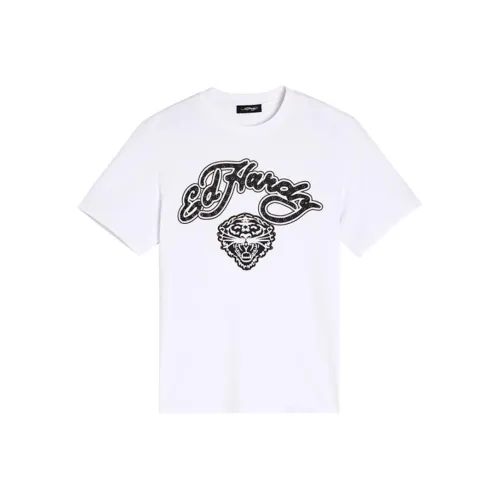 Ed Hardy Белый Мужской T-Рубашки