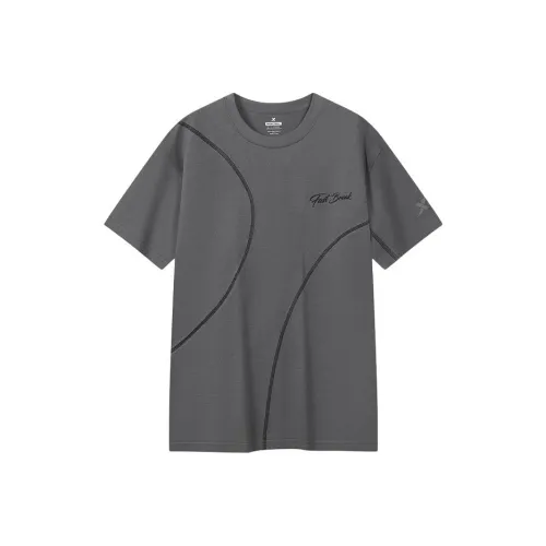 XTEP Men's T-Shirts in Oyster Gray