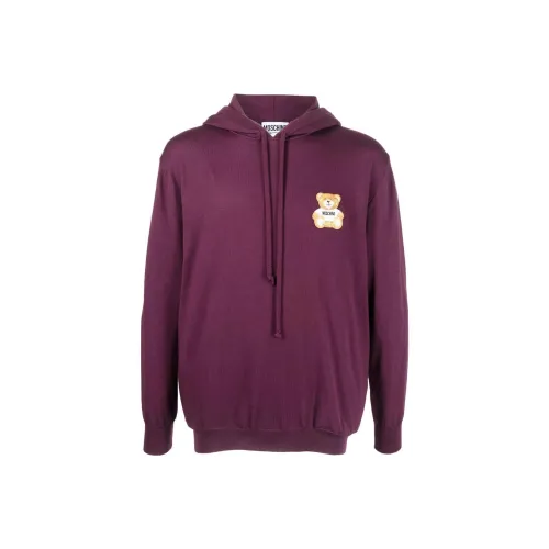 MOSCHINO Цвет шелковицы Ежевика Фиолетовый Мужские Свитшоты