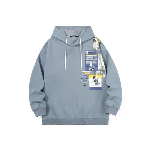 GENANX Свитшот Унисекс Серый Синий