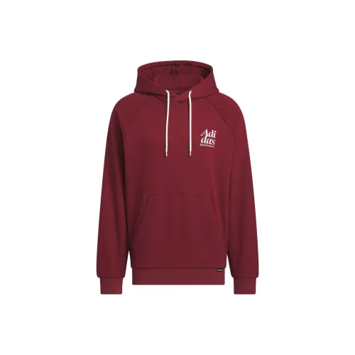 Adidas Маленький логотип Waffle худи худи мужская темно-красная