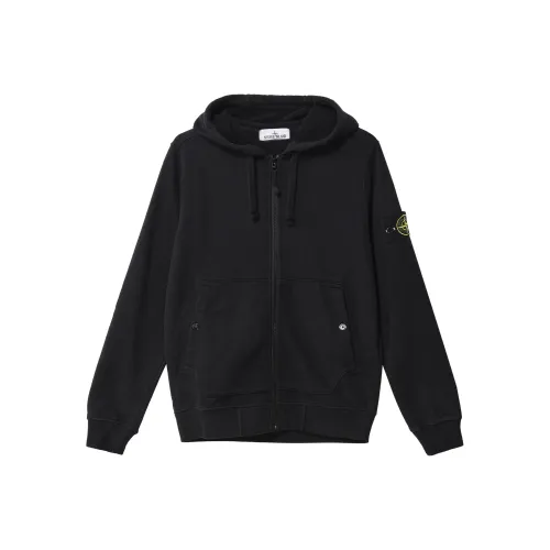 STONE ISLAND Свитшот Куртка Унисекс Черный