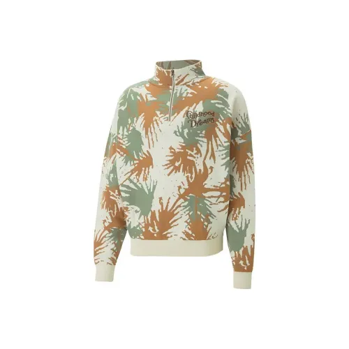 PUMA Isle Pique Golf Хаки Мужские Свитшоты