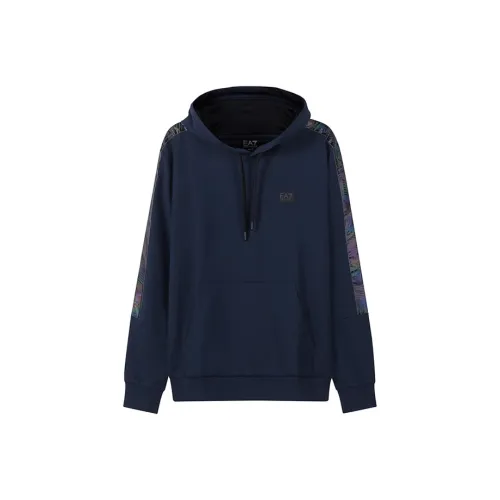 EMPORIO ARMANI EA7 FW22 Свитшот Мужской Морской Синий