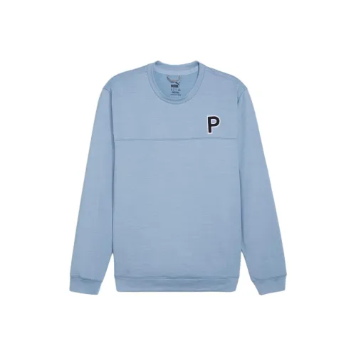 PUMA CLOUDSPUN Патч Crewneck Толстовка Мужской Синий