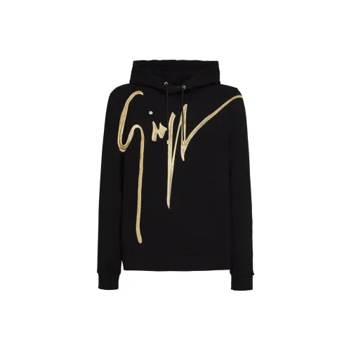 GIUSEPPE ZANOTTI Черные Мужские Свитшоты