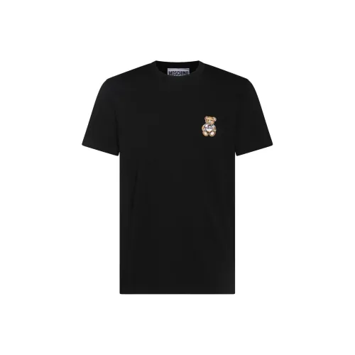 MOSCHINO Мужские черные T-рубашки