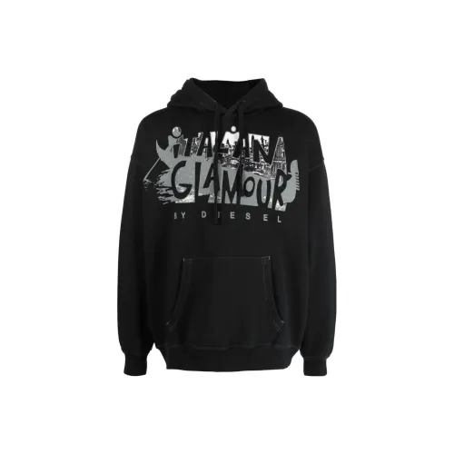 DIESEL Черные Мужские Свитшоты