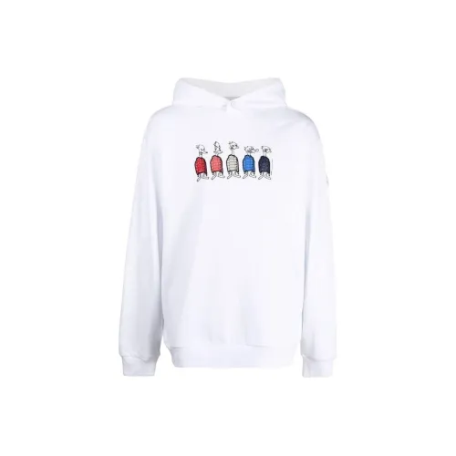 MONCLER Белый Мужской Свитшот