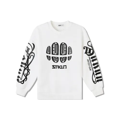 SAKUN Белый Унисекс Свитшоты