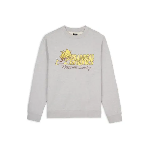 Brain Dead Серый Унисекс Свитшоты