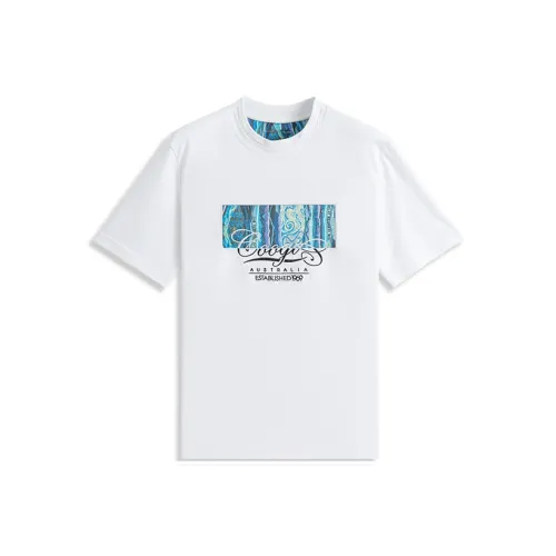 COOGI Уличный Hip Hop Поп-стиль Татуировка Узор Рубашка Унисекс Белый