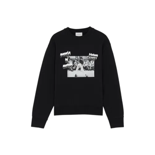 Maison Kitsune MAISON KITSUNÉ X Olympia Le Коричневый Черный Унисекс Свитшоты