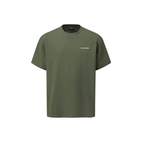 SALOMON Uni T Рубашка Унисекс Хаки