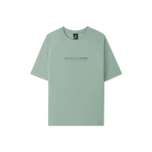 Skechers T-Shirt Мужской Айсберг Зеленый 05F3