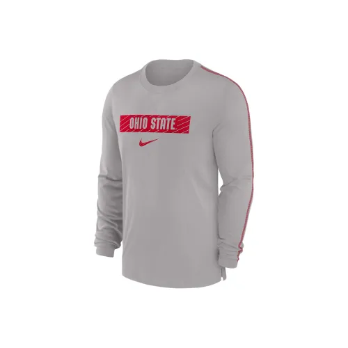 nike Dri Fit COLLEGE Ohio State Buckeyes Sideline Игрок T-рубашка Мужская Серый
