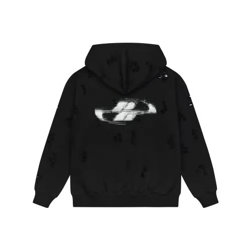 HARSH AND CRUEL Промытый черный Унисекс Толстовки