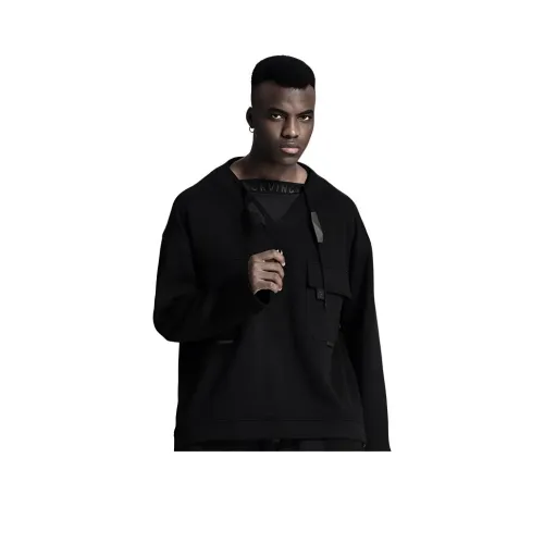 NORVINCY Китайский модный тренд Городской техвир Пуловер Толстовка Унисекс