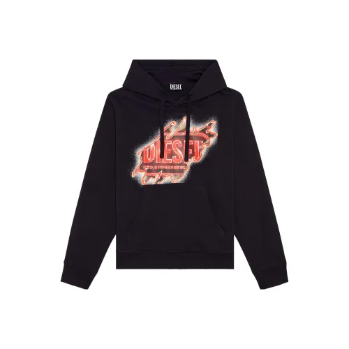 DIESEL Мужские черные свитшоты