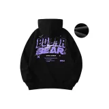 Чёрный [с капюшоном, утолщённый, с флисовой подкладкой]