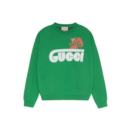 GUCCI Зеленый Унисекс Свитшоты